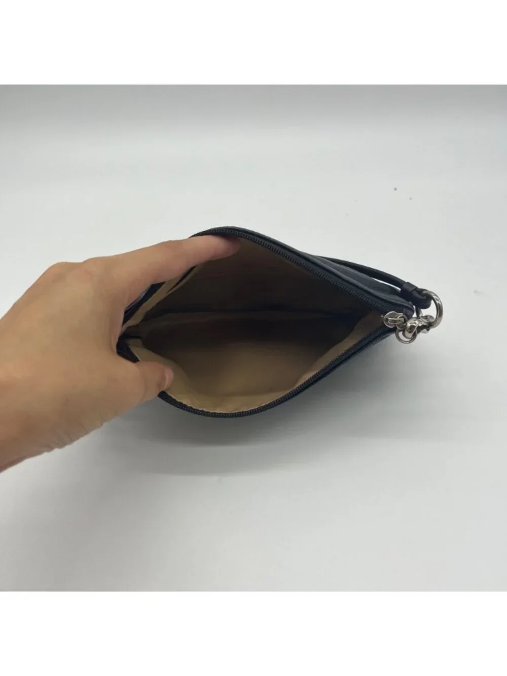 Coach Vintage Black Leather Wristlet